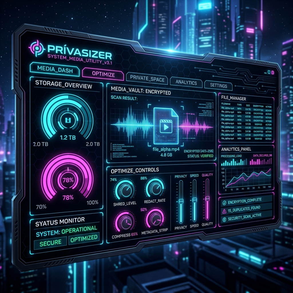 PrivaSizer - Privacy-First In-Browser Media Suite